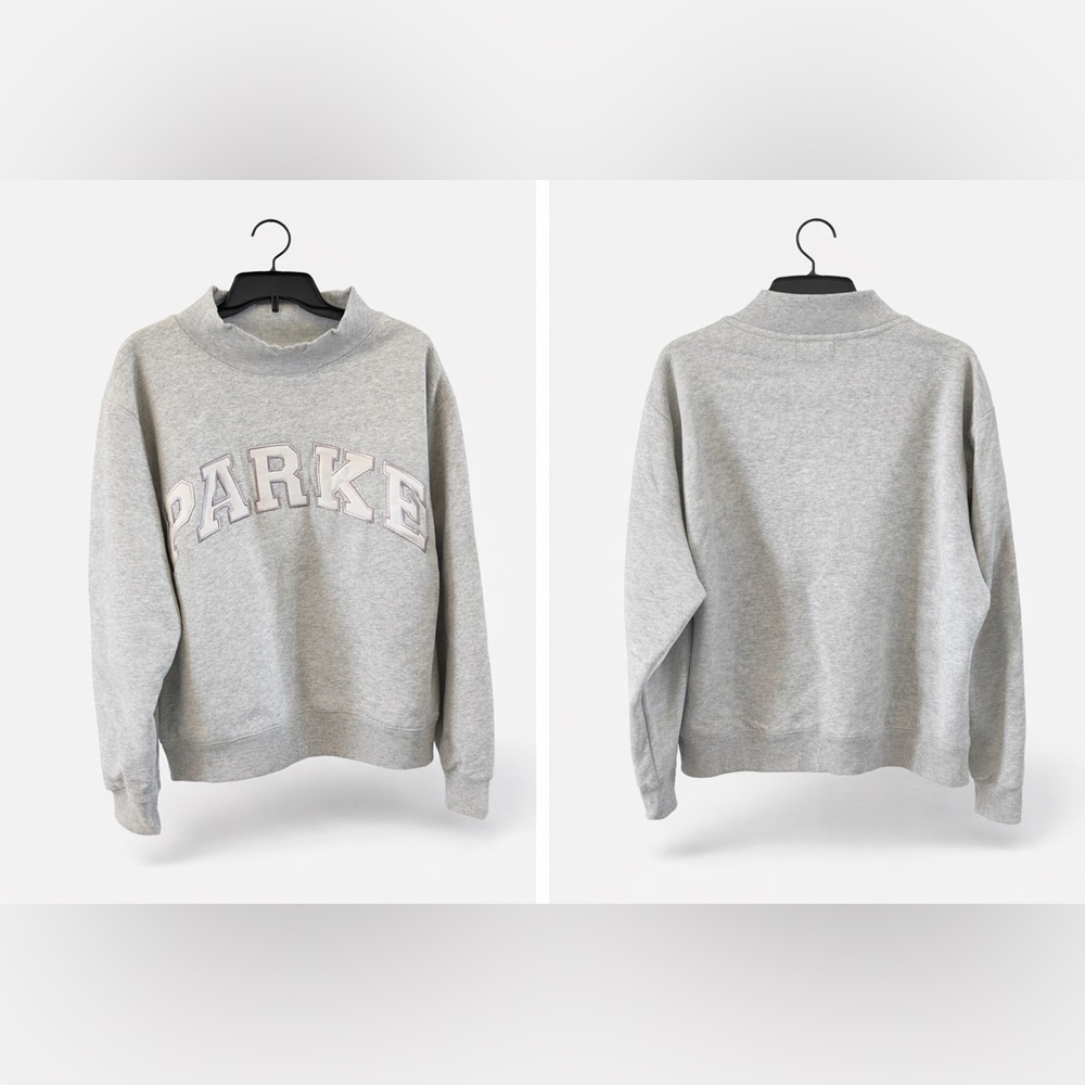 Parke !!SOLD OUT ONLINE!! Women's Gray Logo Sweatshirt - Picture 1 of 7